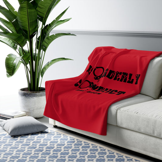 Sherpa Fleece Blanket DISORDERLY CONDUCT RAGE ROOMS
