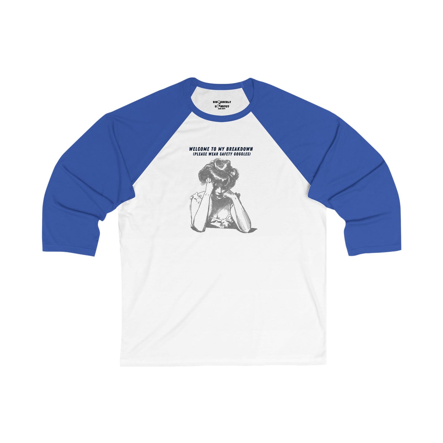 DCRR Custom Tee - Welcome to my Breakdown - Unisex 3\4 Sleeve Baseball Tee