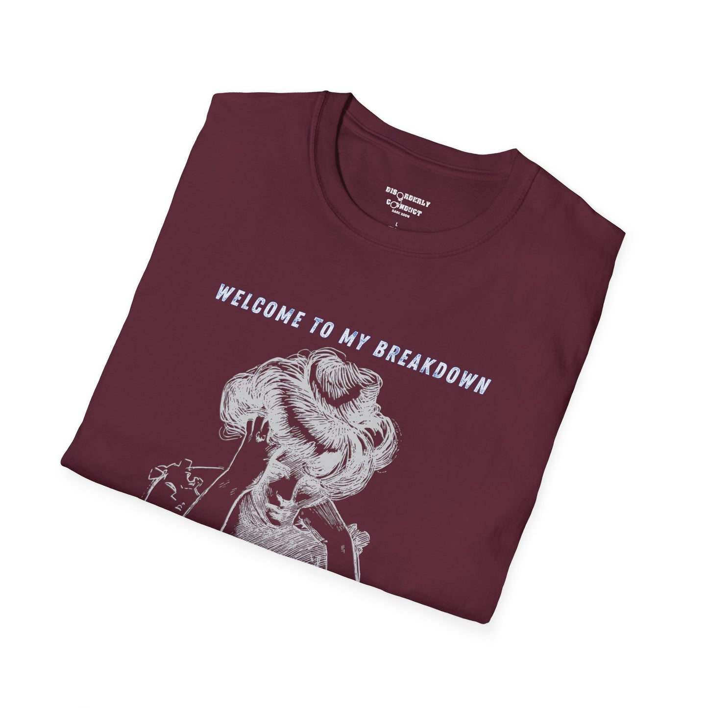 * Rage Room Breakdown T-Shirt – “Welcome to My Breakdown” Funny Mental Health & Stress Relief Shirt