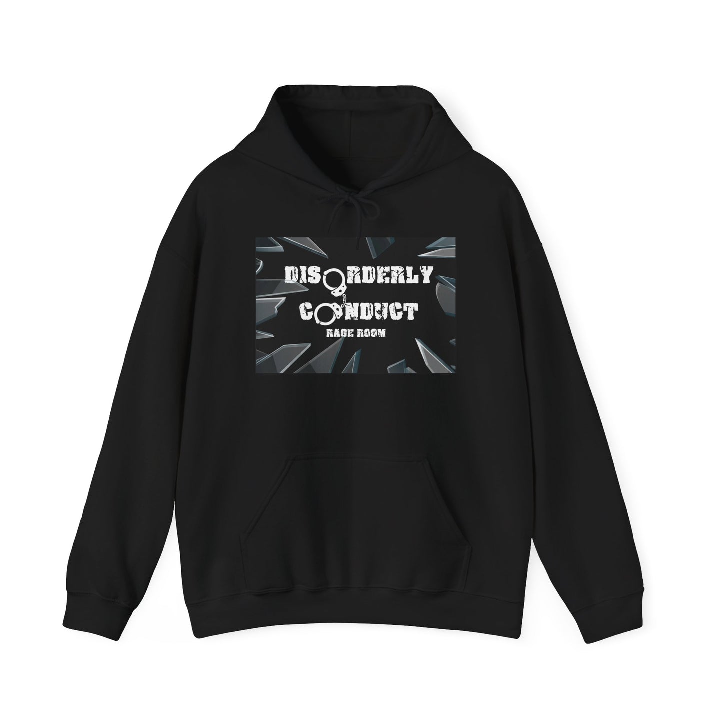 * Disorderly Conduct Rage Room Hoodie – Smash Therapy Sweatshirt – Stress Relief Apparel | Disorderly Conduct Rage Rooms