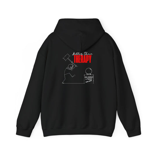 * Disorderly Conduct Rage Rooms *Better Than Therapy* Unisex Heavy Blend™ Hooded Sweatshirt