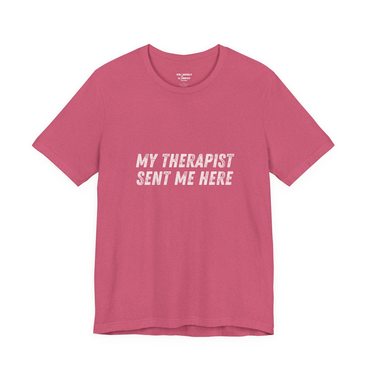 * Funny Rage Room T-Shirt – “My Therapist Sent Me Here” Stress Relief Shirt – Smash Therapy Apparel