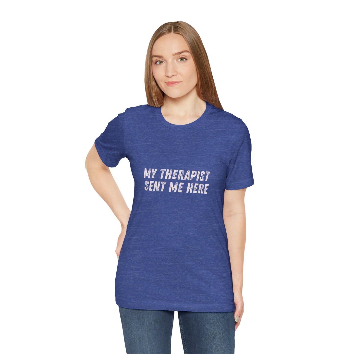 * Funny Rage Room T-Shirt – “My Therapist Sent Me Here” Stress Relief Shirt – Smash Therapy Apparel
