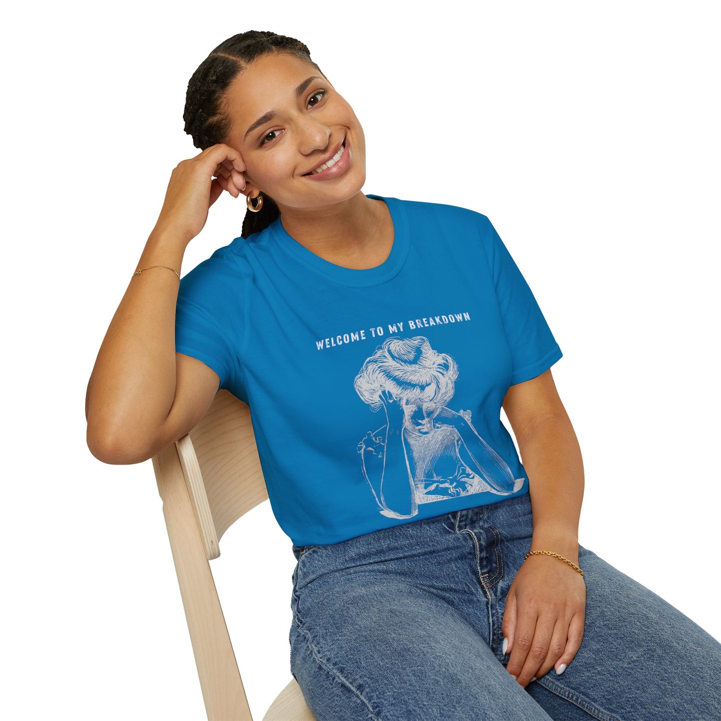 * Rage Room Breakdown T-Shirt – “Welcome to My Breakdown” Funny Mental Health & Stress Relief Shirt