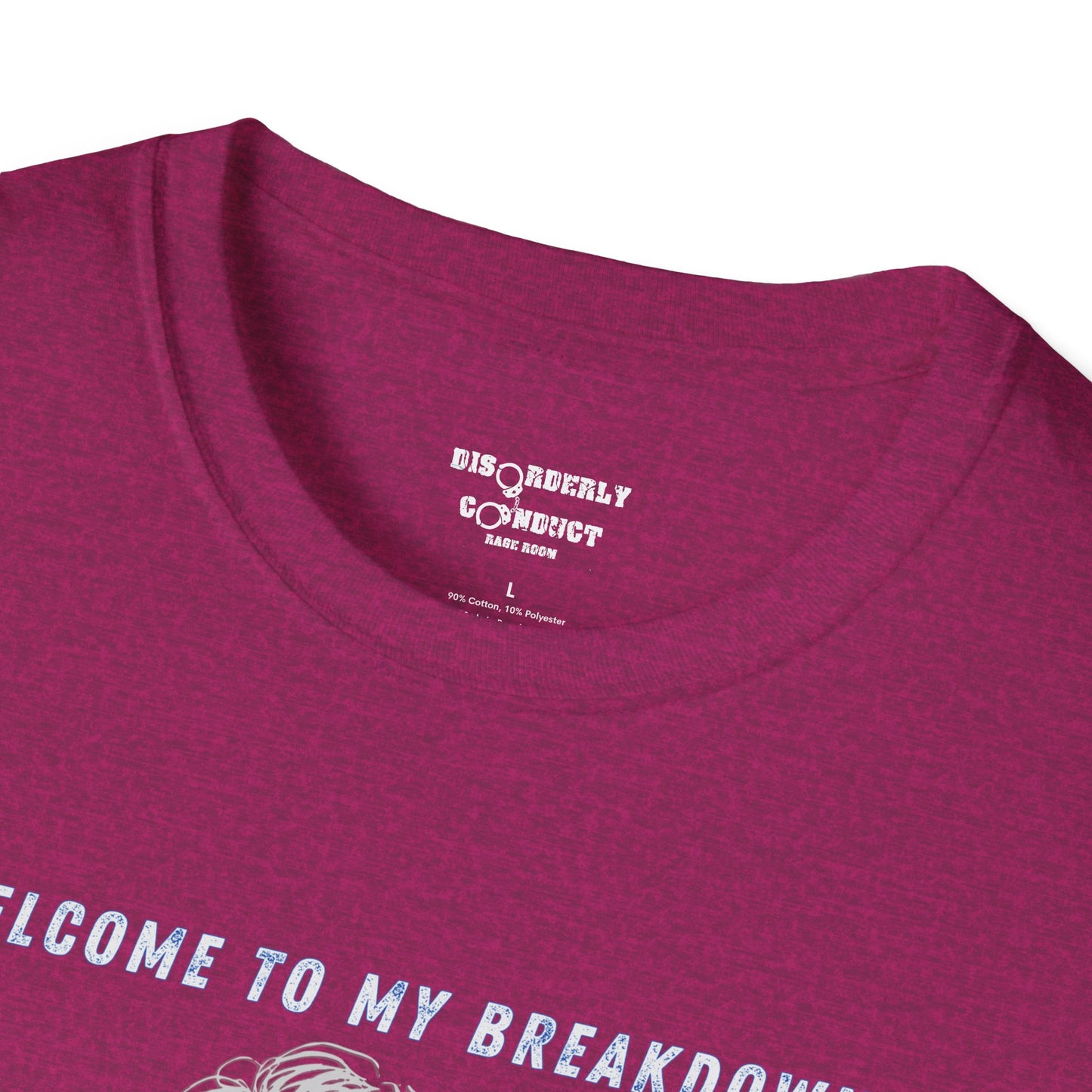 * Rage Room Breakdown T-Shirt – “Welcome to My Breakdown” Funny Mental Health & Stress Relief Shirt