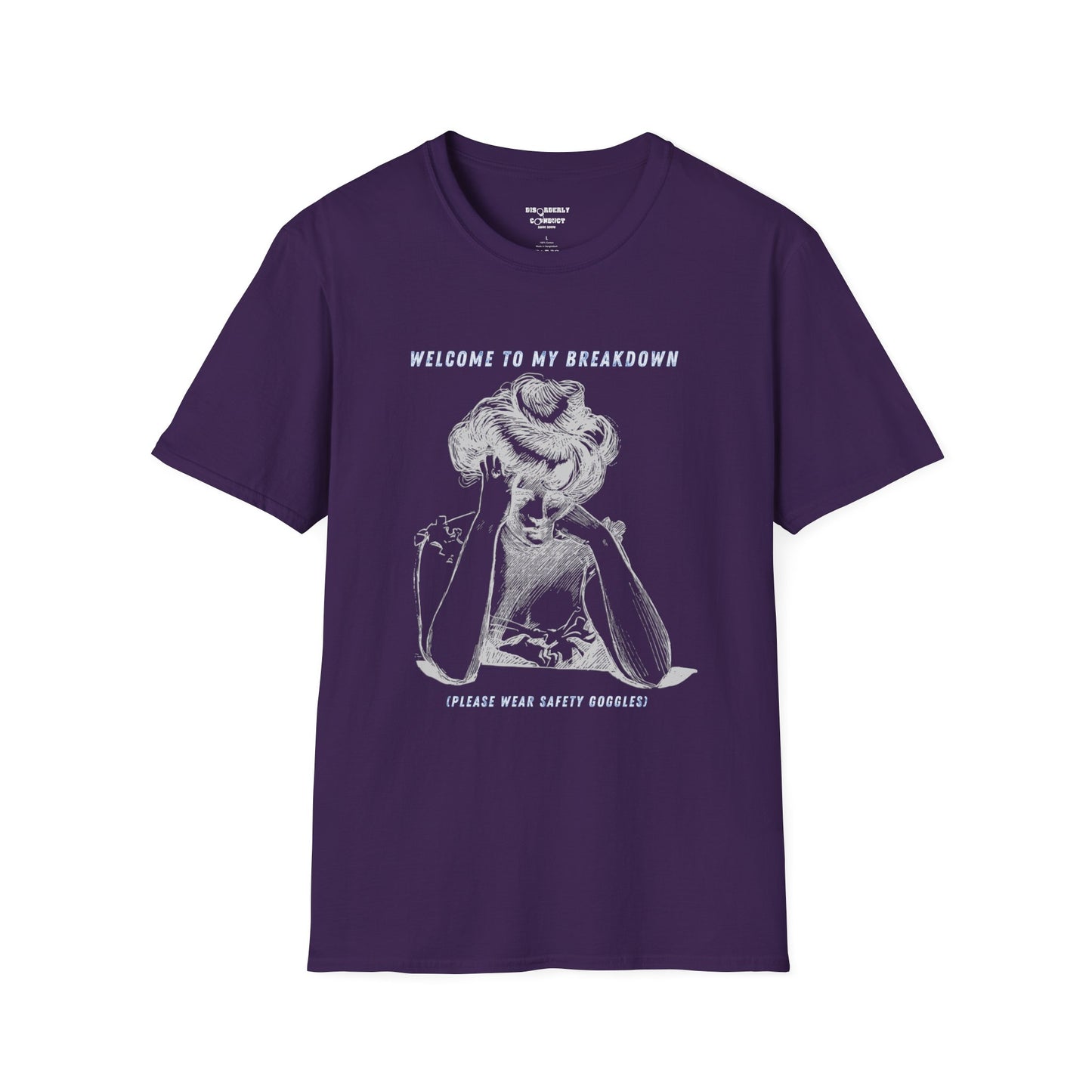 * Rage Room Breakdown T-Shirt – “Welcome to My Breakdown” Funny Mental Health & Stress Relief Shirt