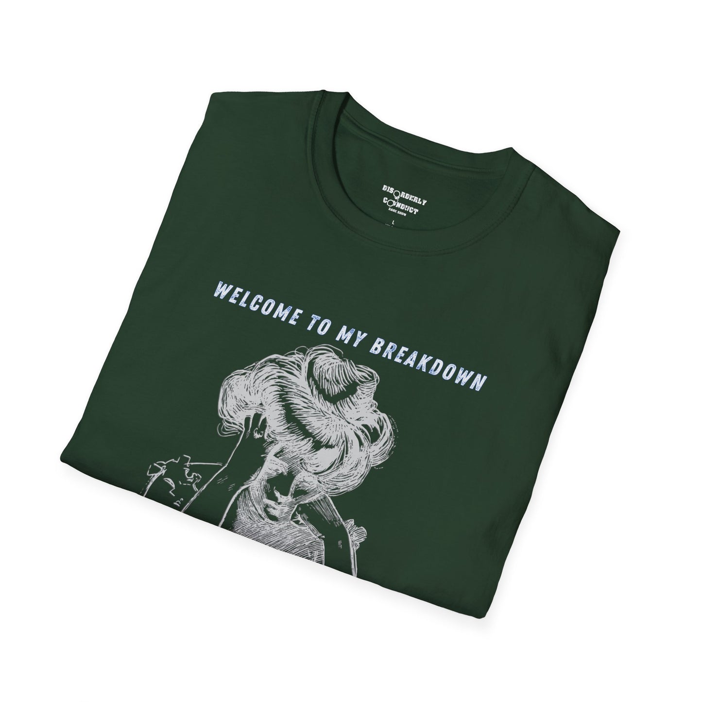 * Rage Room Breakdown T-Shirt – “Welcome to My Breakdown” Funny Mental Health & Stress Relief Shirt