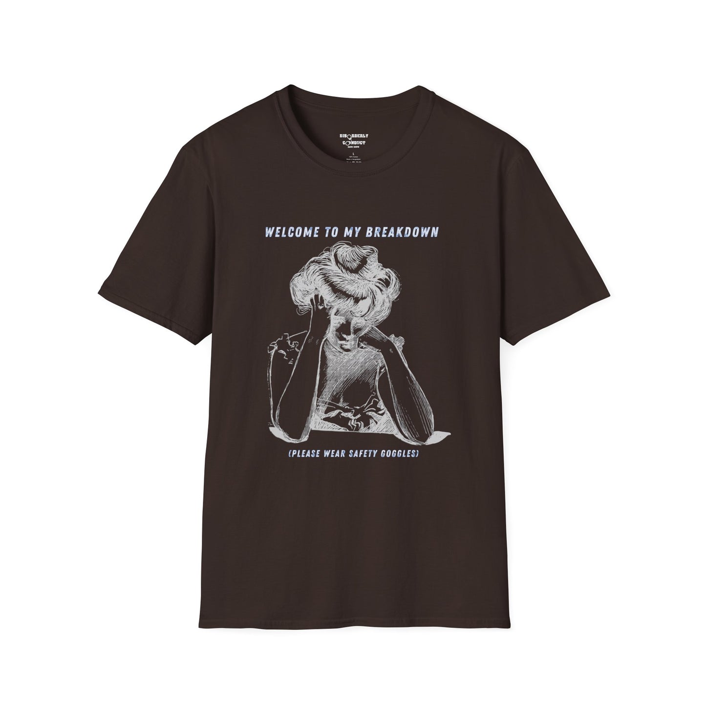 * Rage Room Breakdown T-Shirt – “Welcome to My Breakdown” Funny Mental Health & Stress Relief Shirt