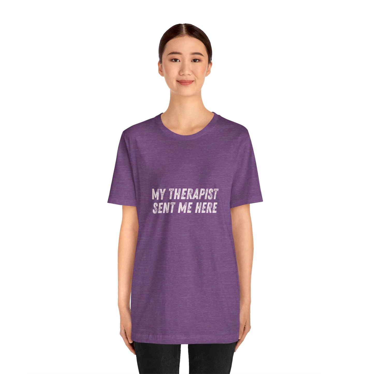 * Funny Rage Room T-Shirt – “My Therapist Sent Me Here” Stress Relief Shirt – Smash Therapy Apparel